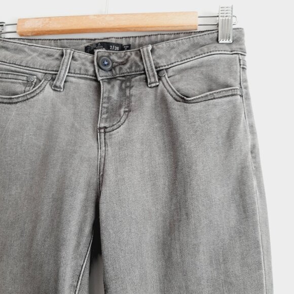 PRANA London Slim Fit Jeans Pants Gray Sz 2 / 26 - Picture 5 of 16
